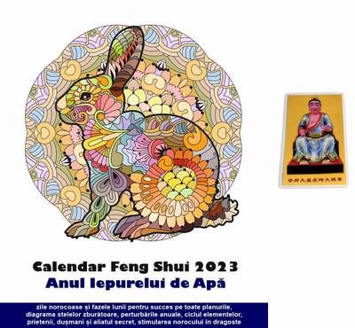 Calendarul Feng Shui pe 2023 in limba romana! 